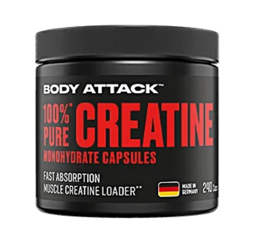 Body Attack 100% Pure Creatine Kapseln 240 Stk.